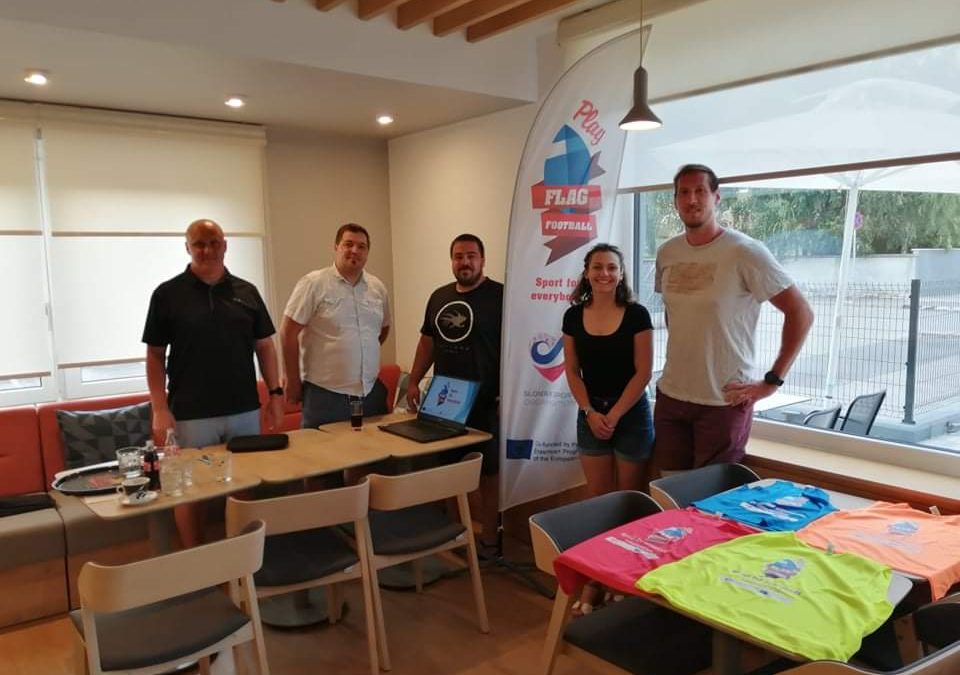 The project focused on flag football in schools kicked off in Ljubljana